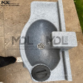 Rectangular toilet fitting wash basin for church